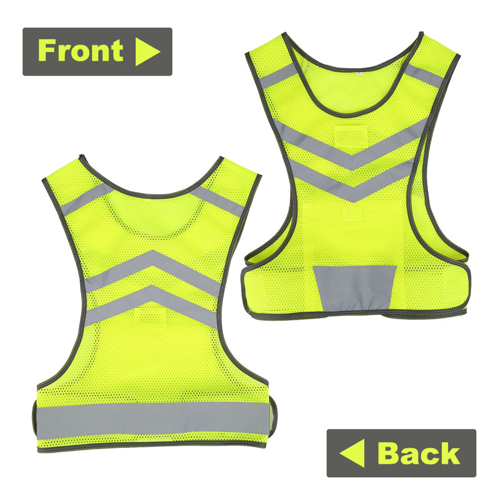 Running Gear Reflective - Rompi keselamatan reflektif dapat diatur visibilitas
