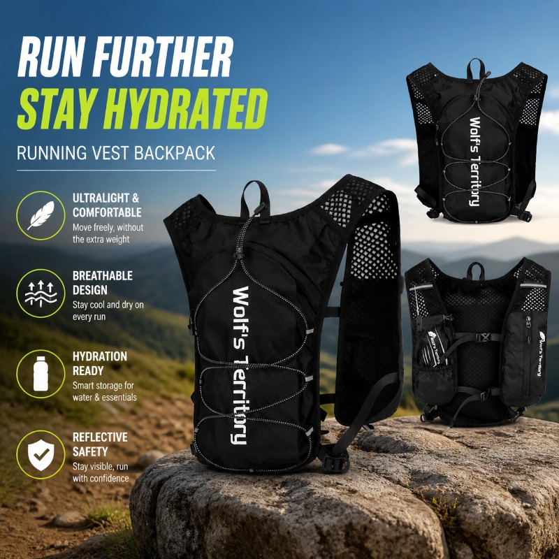 Running Gear Reflective - Tas Ransel Lari Marathon, Tas Ransel