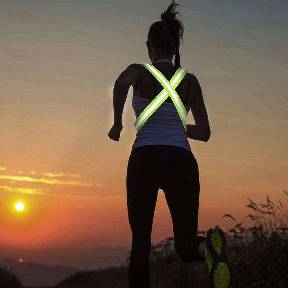 Running Gear Reflective - Rompi pakaian berkendara lari malam tali