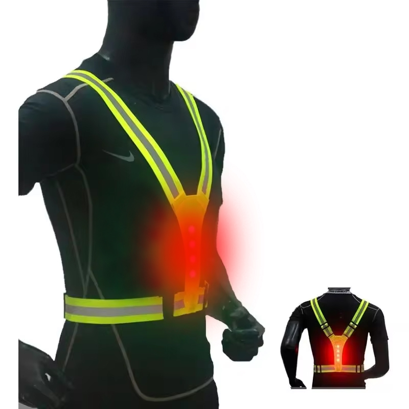 Rompi Lari LED Reflektif Tali  - Running Gear Reflective ulasan dan harga
