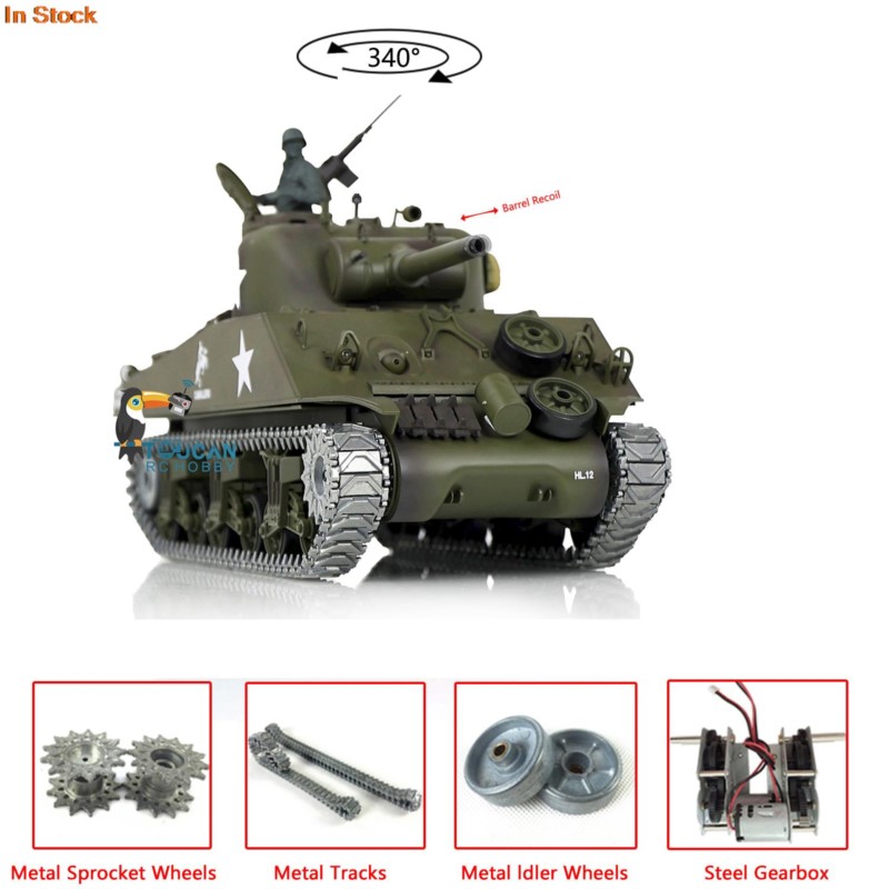 1/16 HENG LONG 7.0 Tank RC M4A - Running Gear Box ulasan dan harga